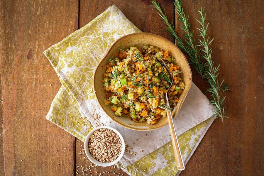 Couscous de Quinoa com legumes