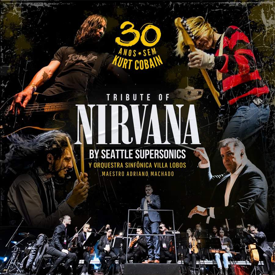 &quot;Tribute of Nirvana&quot; chega ao Brasil em outubro e celebra 30 anos sem Kurt Cobain