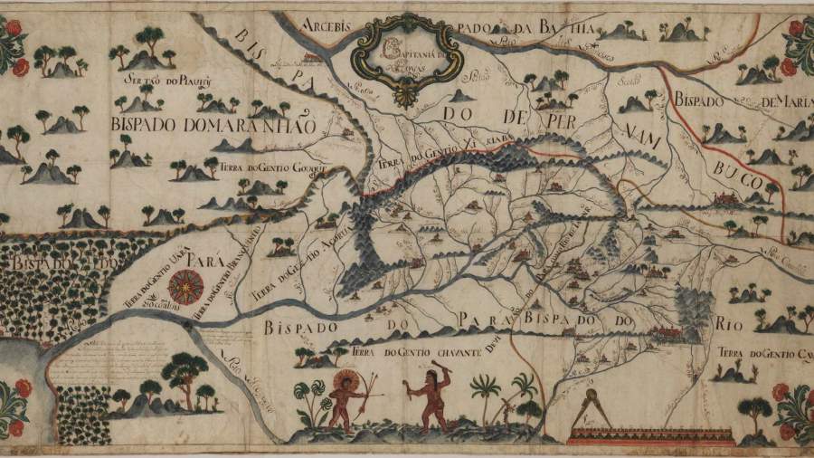 Mapa Capitania de Goyas (1750- 1775). Biblioteca Nacional de Portugal.