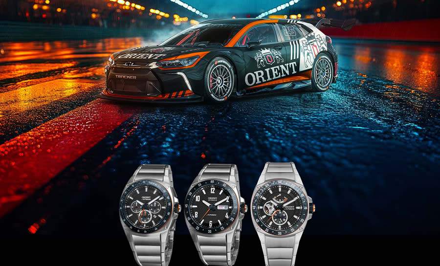 A coleção ORIENT Speedtech é inspirada no design dos novos carros da Stock Car ORIENT/Divulgação)