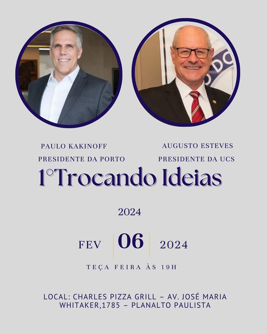 UCS recebe o novo presidente da Porto em seu 1º Trocando Ideias de 2024