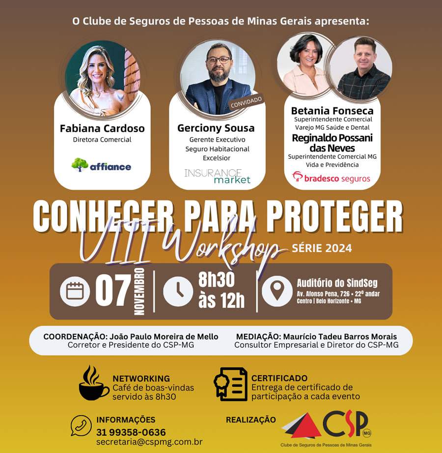 VIII Workshop Conhecer para Proteger - Crédito: Divulgação CSP-MG